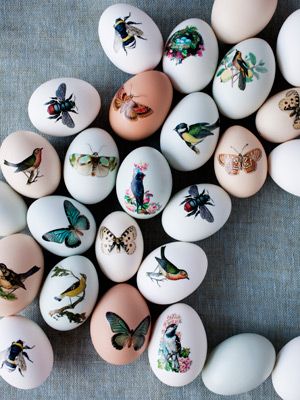 So clever! Use temporary tattoos to decorate Easter eggs  (C
