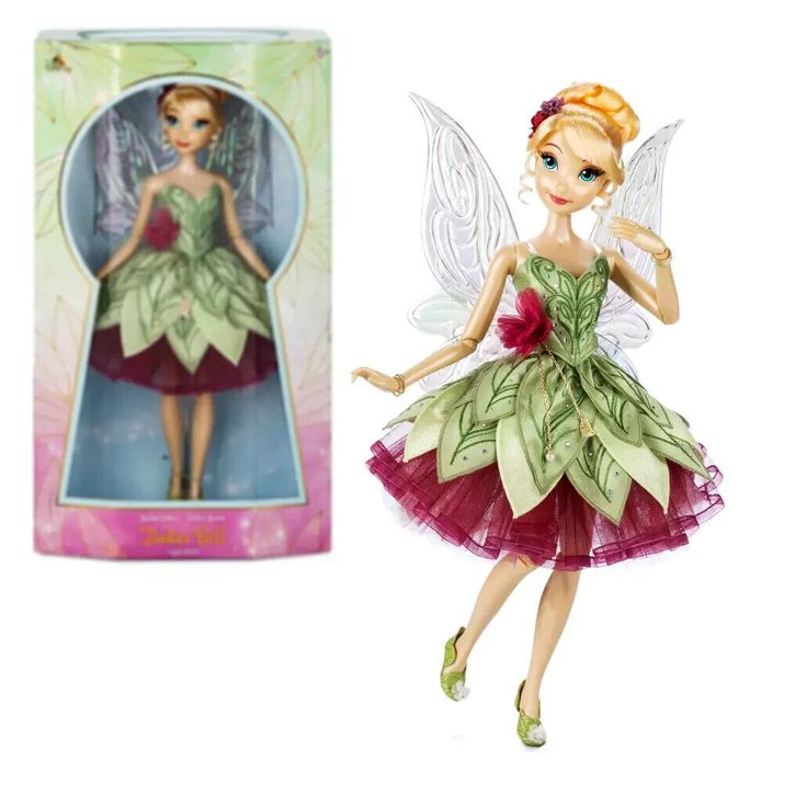 Disney Parks LE 70th Anniversary 17 inch Tinker Bell Doll NI