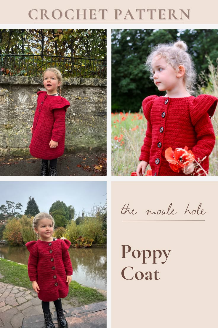 Wrap your little one in cozy style with this crochet poppy c