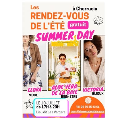 Demain Vendredi 10 juillet, venez profiter d'un moment convi