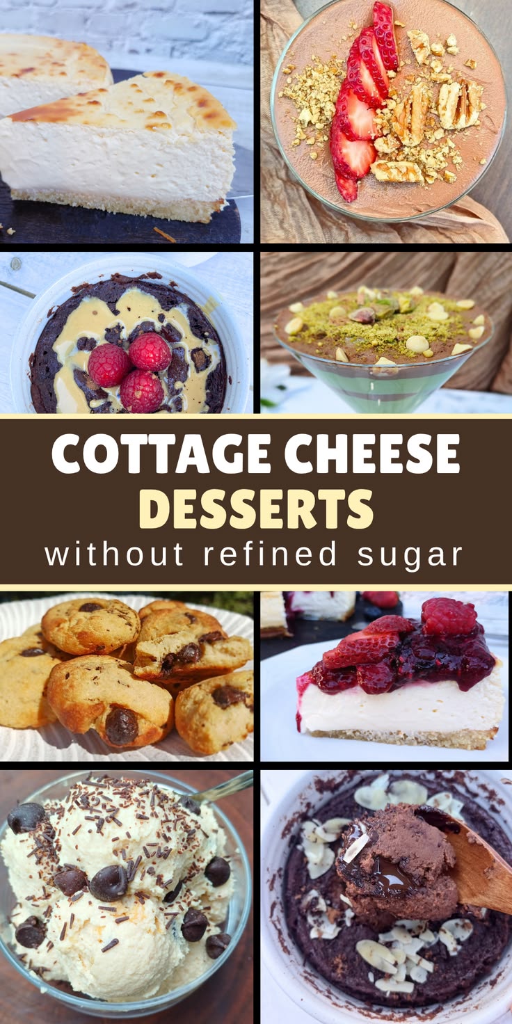 Not only are these cottage cheese desserts high in protein, 