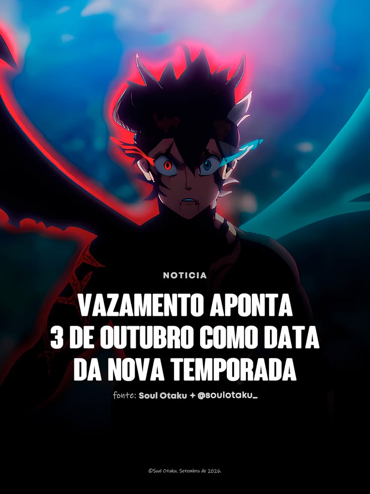 3 de outubro pode ser a data de retorno do anime de  Black C