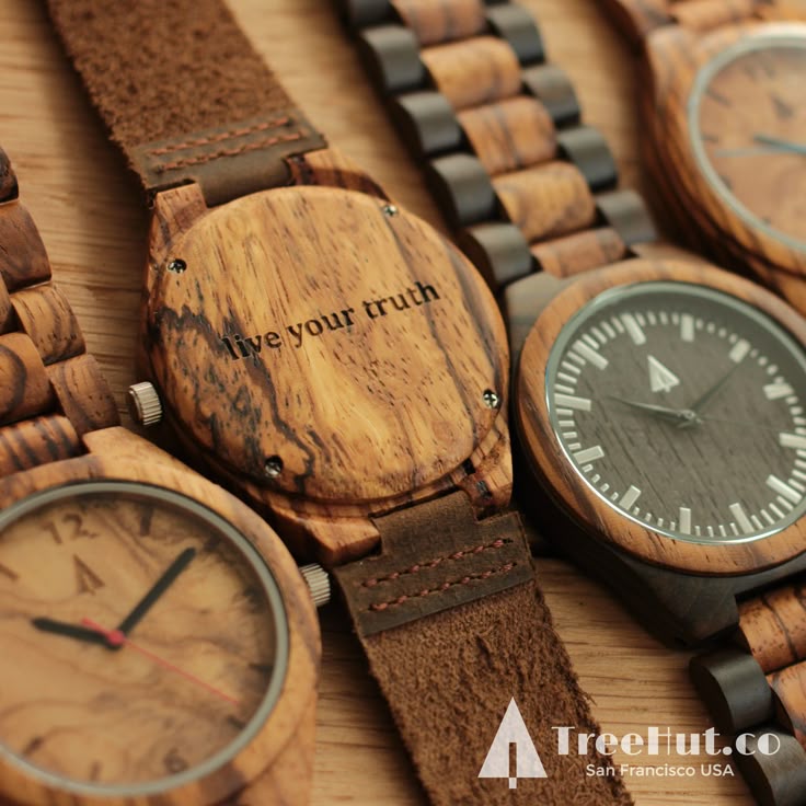 "Live your truth" personalized engraved watch from Treehut C