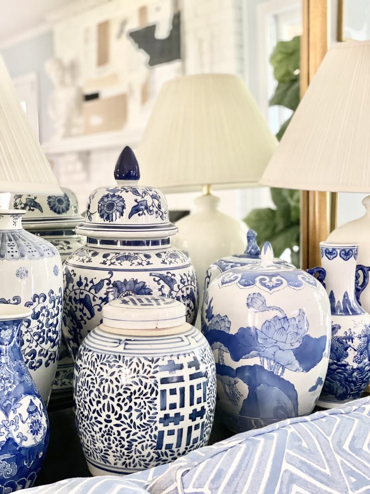 My blue and white obsession continues and my collection keep
