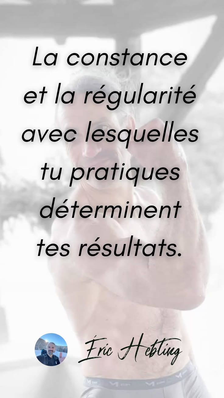 Ce n’est pas en le faisant de temps en temps, juste quand tu