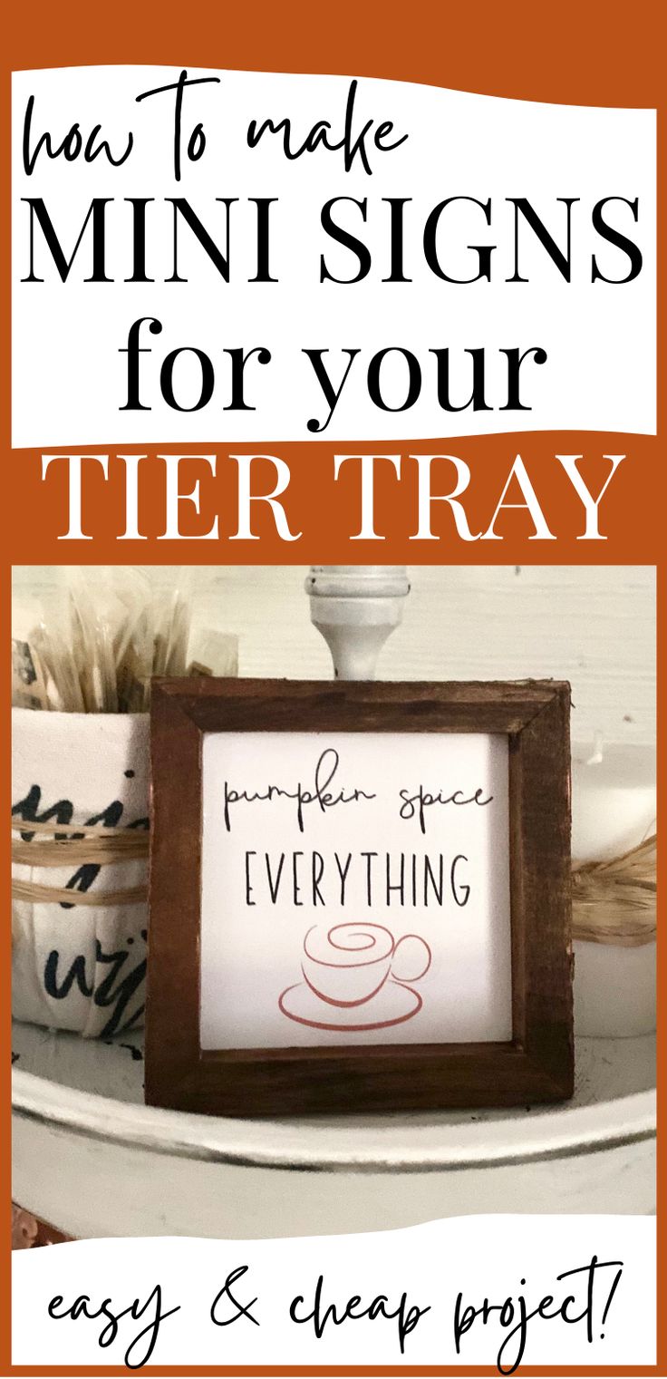 If you love a quick, easy DIY, farmhouse decor and tier tray