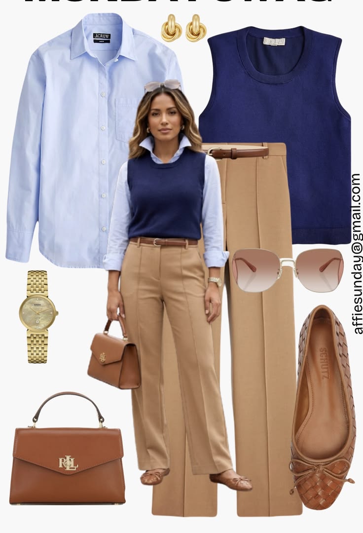 office outfits knit vest outfit fall outfits women smart cas