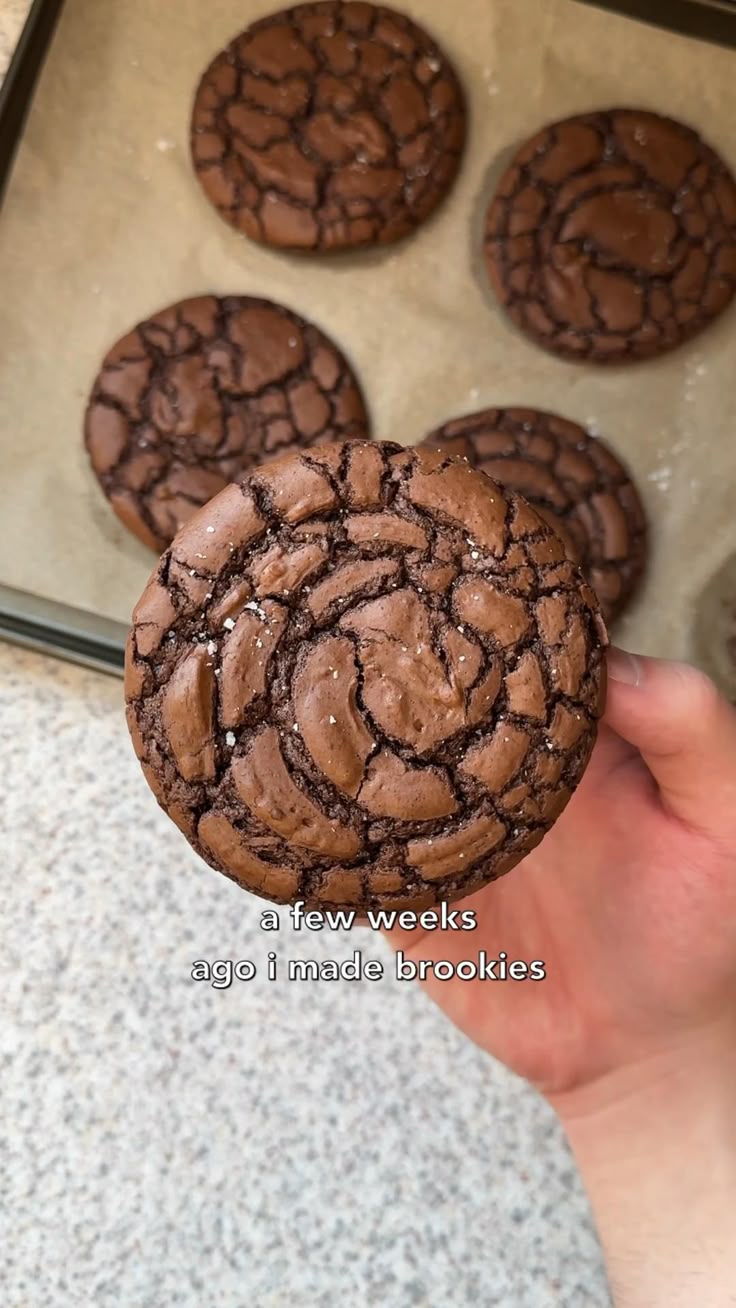 i had never tried brownie cookies before but they always loo