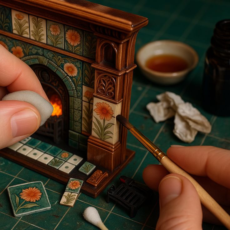 The Warmth of Artistry: A William Morris-Inspired Fireplace 
