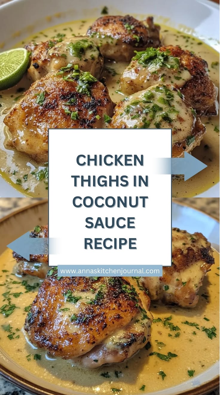 Try this easy Chicken Thighs in Coconut Sauce recipe: tender