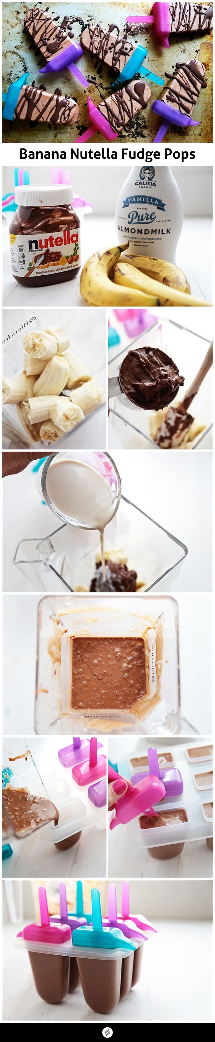 Banana Nutella Fudge Pops