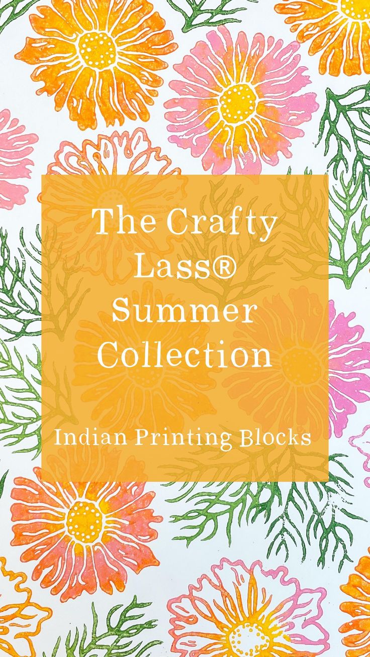 Our Summer collection of Indian printing blocks in collabora