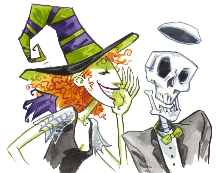 Scary Godmother & Mr. Pettibone