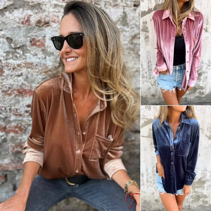 Trendy Velvet Blouse with Long Sleeve
shop now:https://ivagi