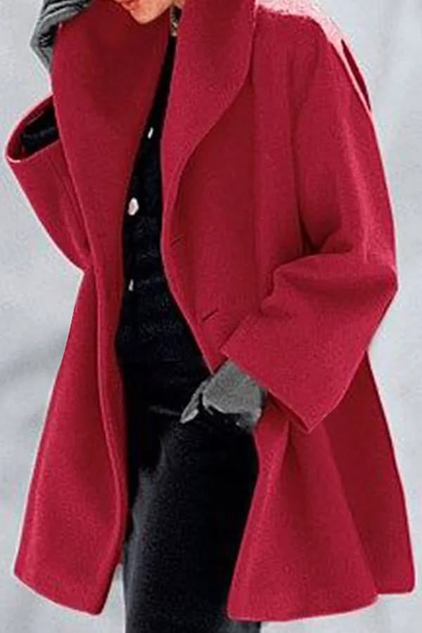 Casual Elegant Solid Patchwork Buttons Hooded Collar Outerwe