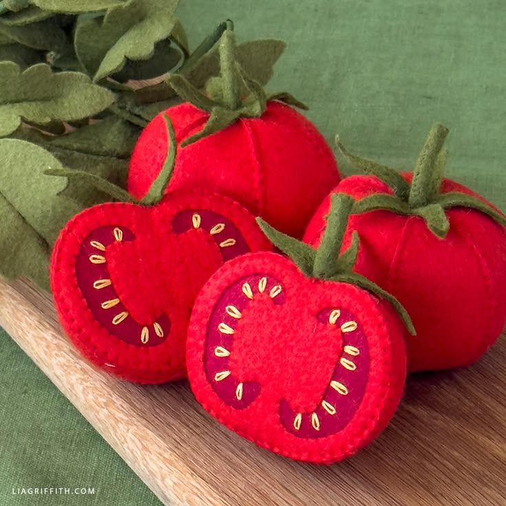 Felt Garden Tomatoes