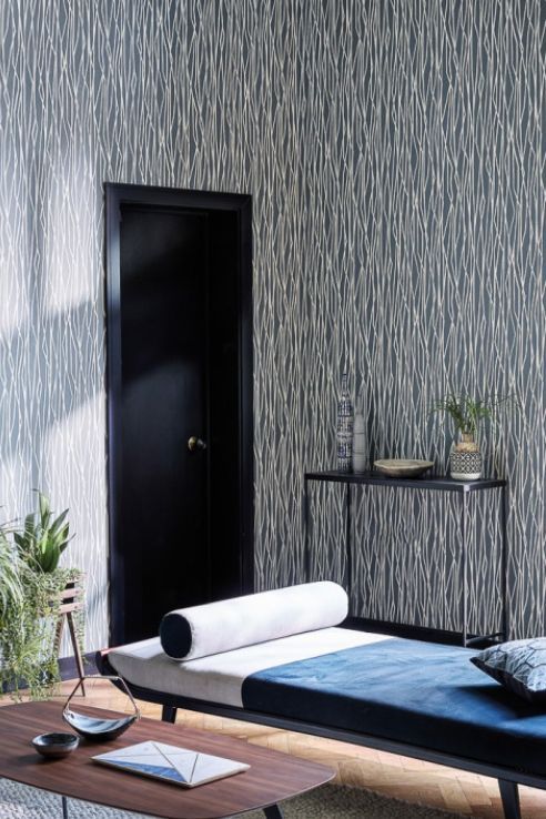 Meaning Japanese painter, Genki is an angular stripe wallpap