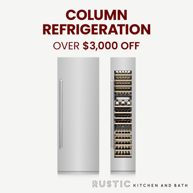 Column refrigeration is now over $3,000 off during our Memor