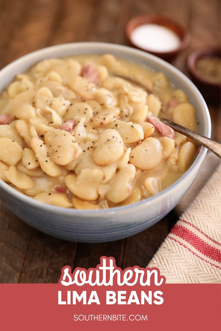 The recipe for these Southern Lima Beans (also known as butt