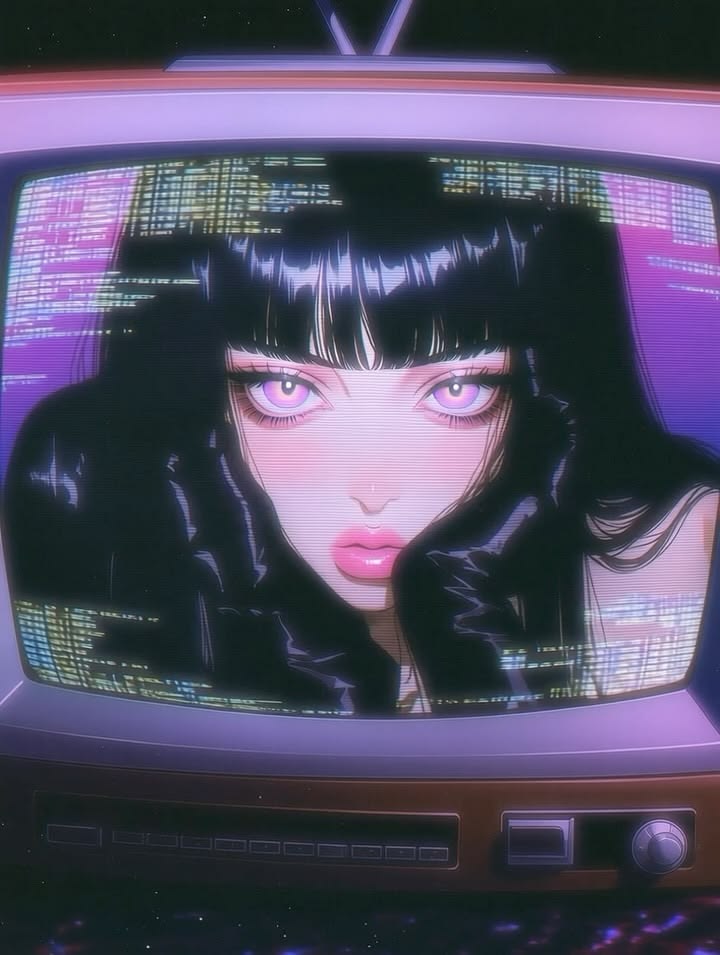 Through the television ♡