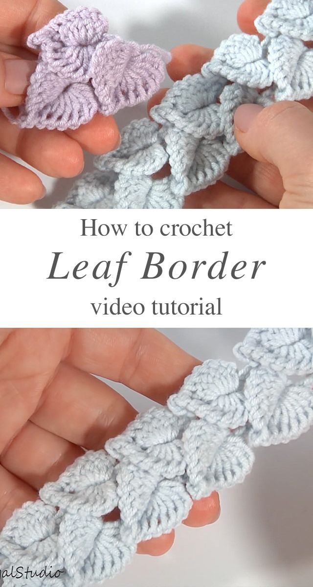 Crochet Leaf Border - Crochet & Knit by Beja - Free Patterns