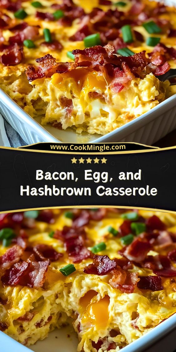 Bacon, Egg, and Hashbrown Casserole
