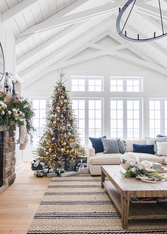 Cute cottage perfectly decorated for Christmas