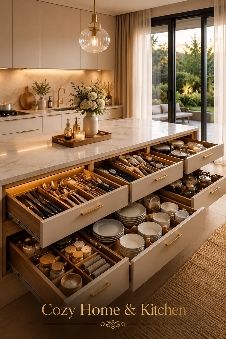 Keep your kitchen beautifully organized with smart drawer st