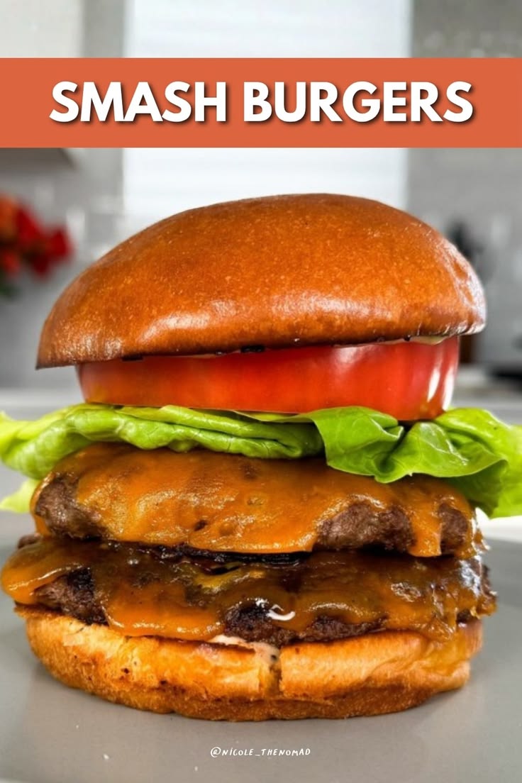 The best smash burger made with seasoned 80/20 ground beef s