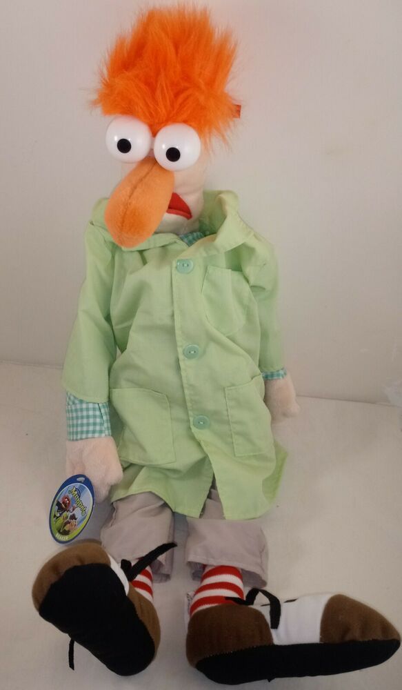 The Muppets Beaker Plush Stuffed Toy Jim Henson Nanco 22" #N