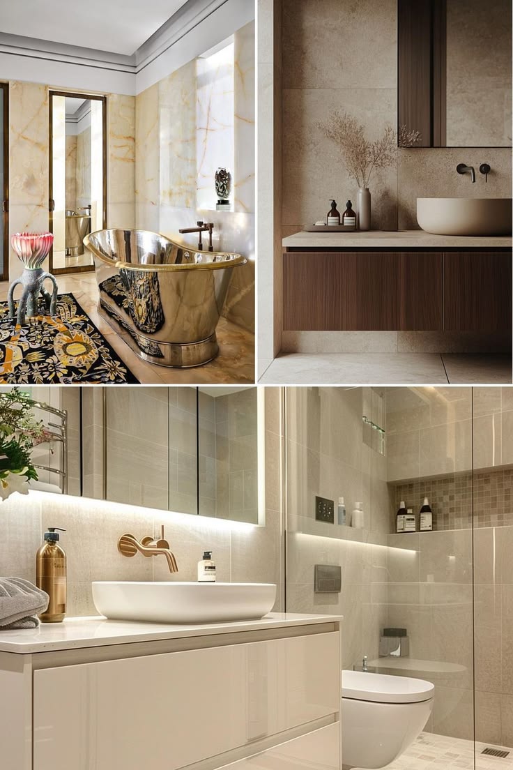 #ad 🧡🧡🧡 Discover eight modern bathroom ideas that fuse minim
