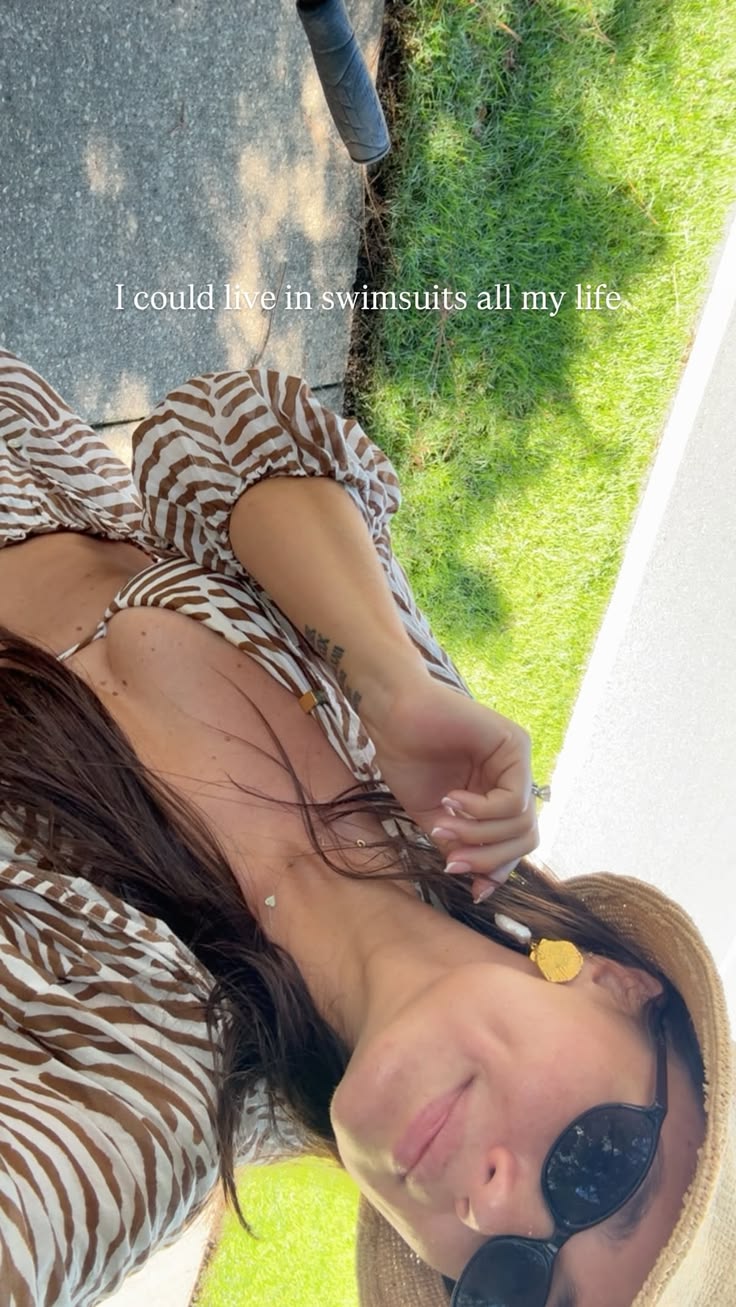 I could live in swimsuits all my life 🤎 This zebra-print top