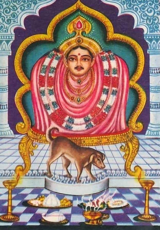 Divine Presence & Sacred Offerings

A richly adorned deity s