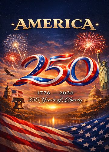 Celebrate America's milestone with this stunning fabric door