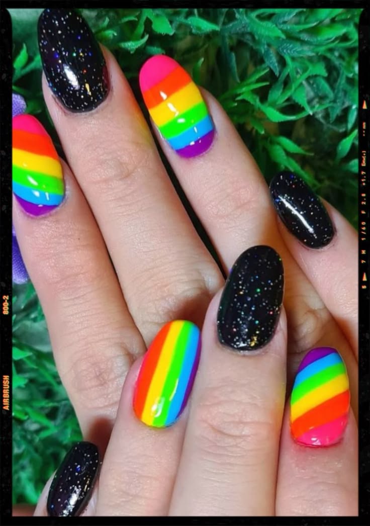 Amplify your look with Pride Nails Designs Short Nails. Vibr