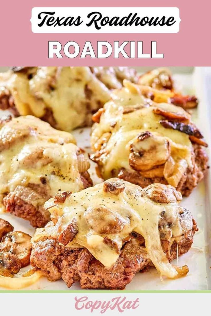 Texas Roadhouse Roadkill is a delicious hamburger steak smot