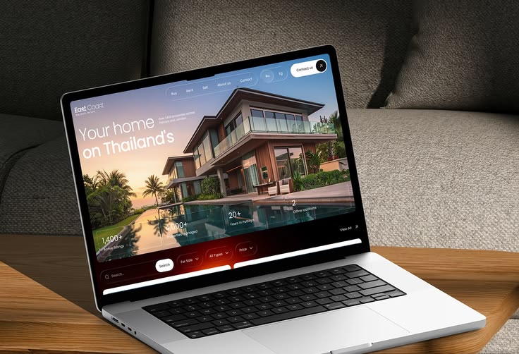 East Coast Real Estate | Web Design Concept - Lenkka Solo