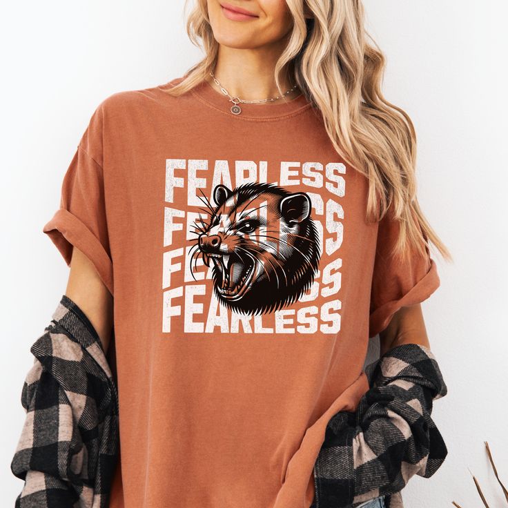 Funny Opossum Shirt, Angry Fearless Possum Tee Shirt, Funny 