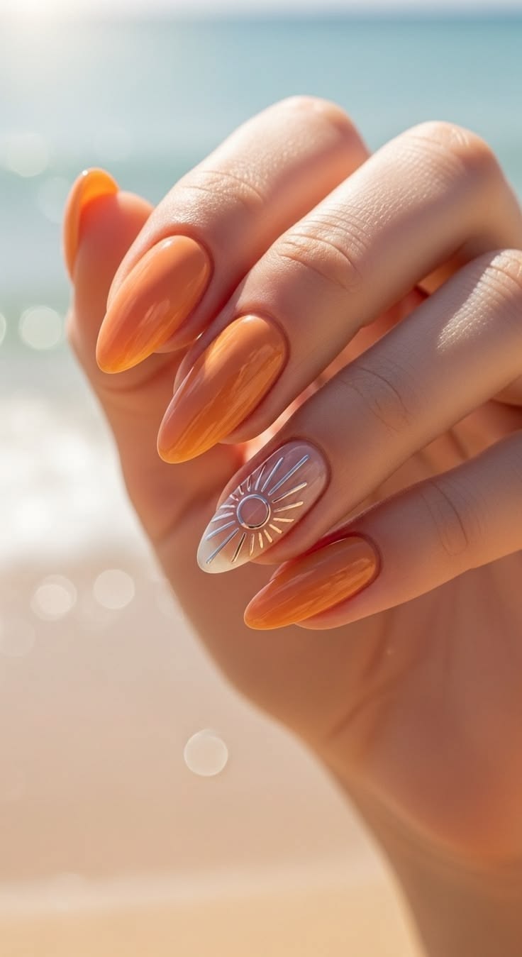 Summer nails 2026  Summer nail inspo  Bright ombre nails  Be