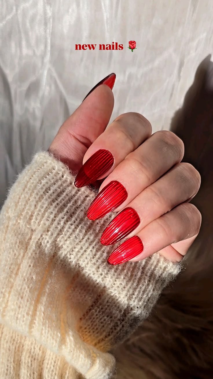Here's my glass nail press on set for Valentine's Day! I mad