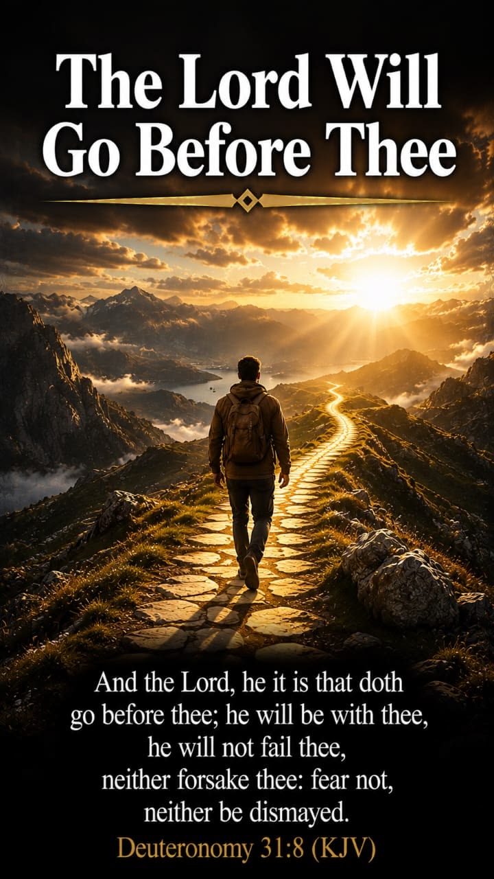 Reflect on Deuteronomy 31:8 (KJV), a powerful BibleVerse tha