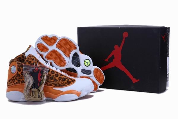 Cheetah Print Air Jordan 13 Leopard Orange White
