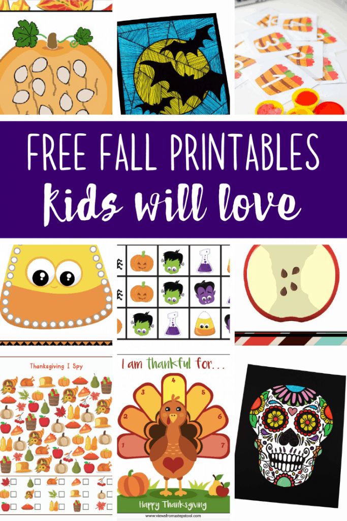Fall Printables for Kids - Views From a Step StoolEmailFaceb