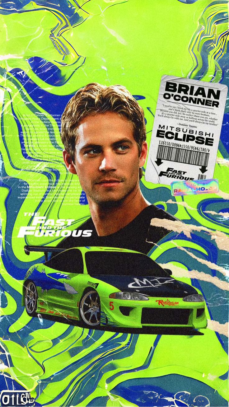 wallpaper de velozes e furiosos 2001, Brian O'conner e seu M