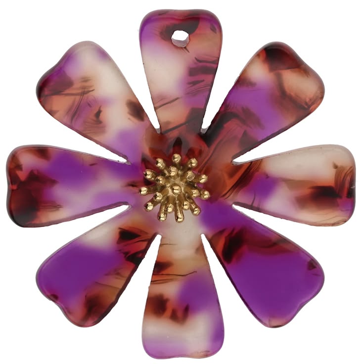 Le mélange violet et marron apporte à ces pendentifs de 40 m