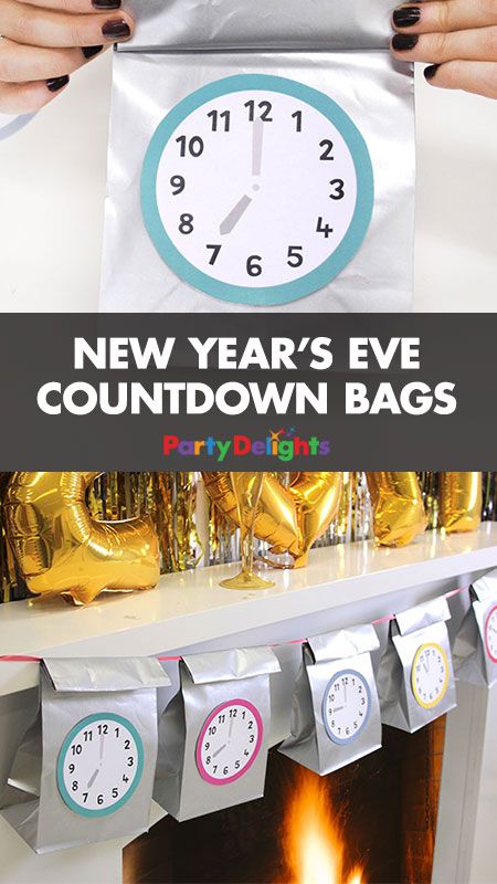 These New Year's Eve countdown bags are a fun way to count d