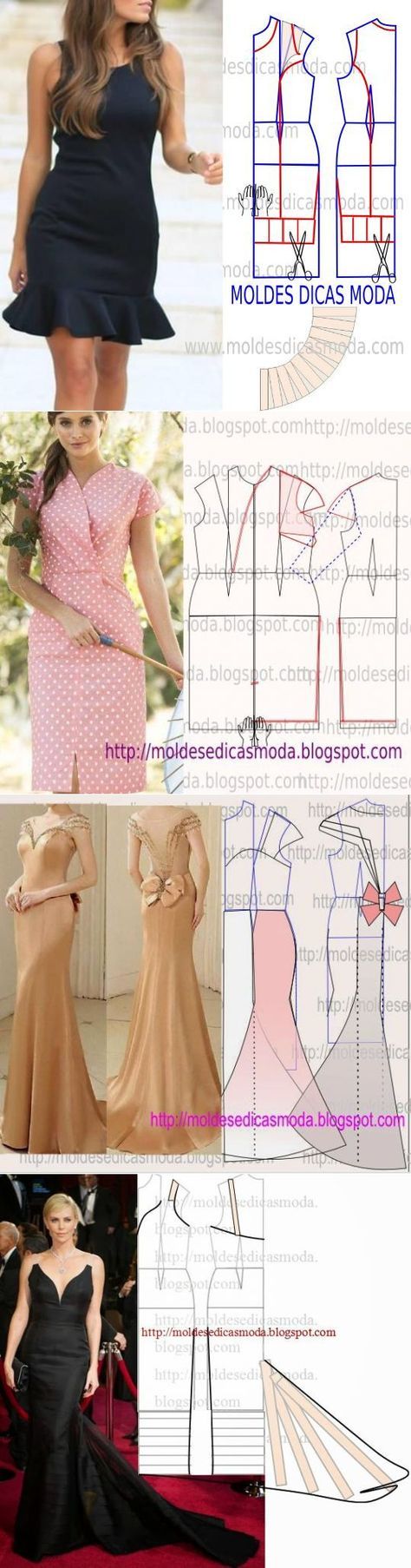 Vestido com babado peplum
