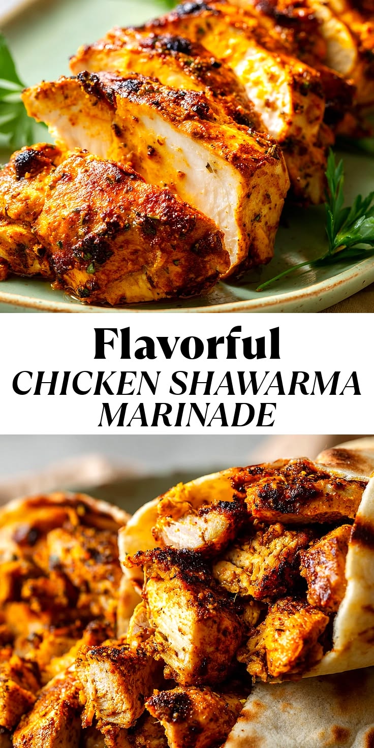 This mouthwatering Chicken Shawarma Marinade brings juicy, b
