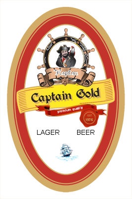 Pirate Beer Labels #BeerLabels #beer #bottlelabels