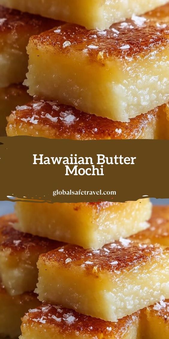 This chewy, sweet Hawaiian butter mochi has the most incredi
